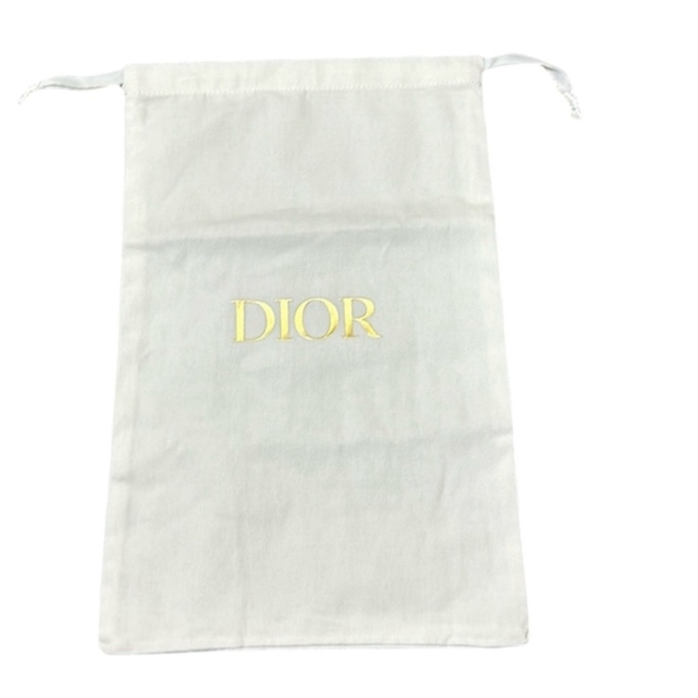 Dior White Luxury Dust Bag, New, Gold Lettering, 8” x 13”, Luxe, Chic, Designer